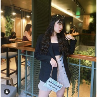 COCOSIN - Áo Blazer Đen