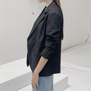 COCOSIN - Áo Blazer Đen