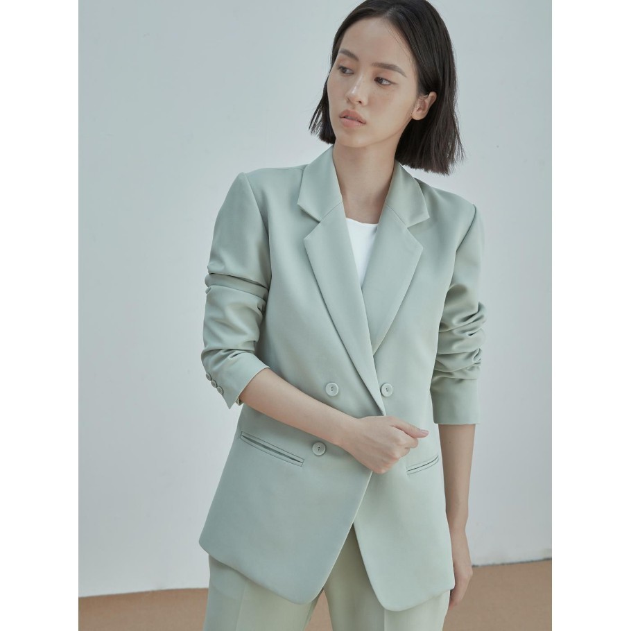 COCO SIN -Áo Blazer Xanh Bạc Hà