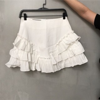 COCO SIN - Quần Váy Trắng Phối Bèo
