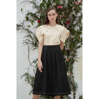 COCO SIN - Quần Váy Đen Viền Chỉ