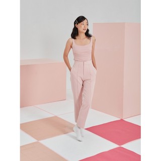 COCO SIN - Quần Tây Nữ Hồng Phom Công Sở Lưng Cao Ống Côn