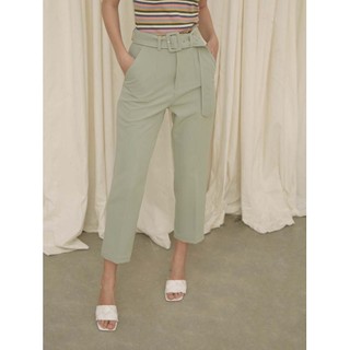 COCO SIN - Quần Tây Kiểu Nữ Ống Côn Phom Công Sở Màu Xanh Mint