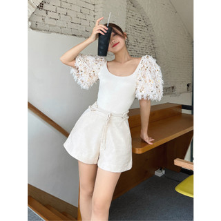 COCO SIN - Quần Short Kem Kèm Belt