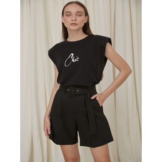 COCO SIN - Quần Short Đen Kèm Belt