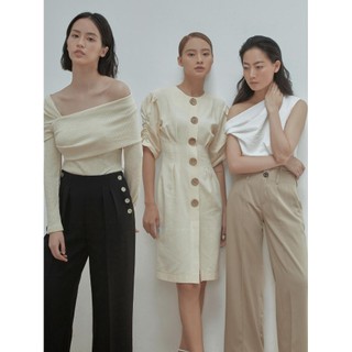 COCO SIN - Quần Đen Đính Nút