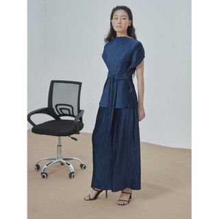 COCO SIN - Quần Dập Ly Xanh Đen