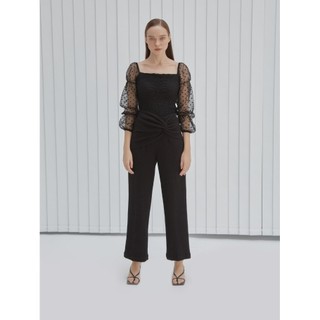 COCO SIN - Quần Cullote Đen Twist Eo