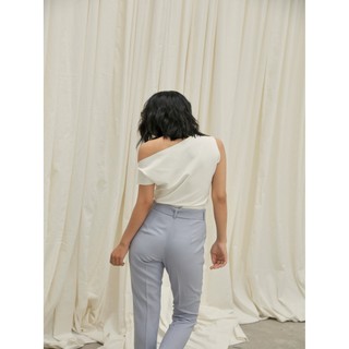 COCO SIN - Quần côn Basic Xanh Xám Kèm Belt