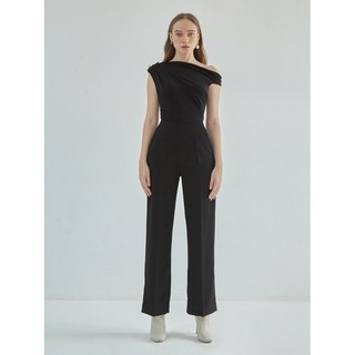 COCO SIN - Jumpsuit Đen Thiết Kế Lệch 1 Bên Vai Tôn Dáng