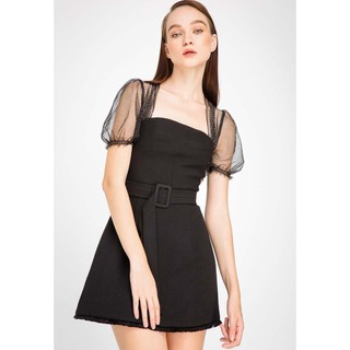 COCO SIN - Đầm Xòe Tay Phối Sheer