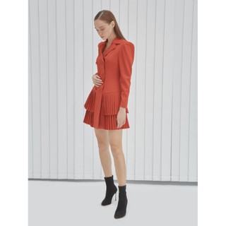 COCO SIN - Đầm Vest Cam Dập Ly 2 Tầng