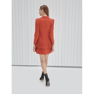 COCO SIN - Đầm Vest Cam Dập Ly 2 Tầng