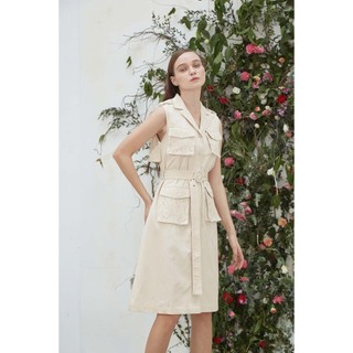 COCO SIN - Đầm Trench Coat Phối Ren