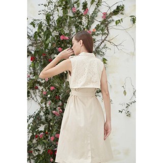 COCO SIN - Đầm Trench Coat Phối Ren