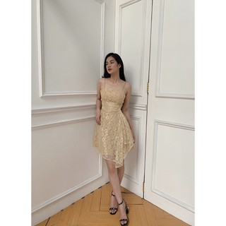 COCO SIN - Đầm Ren Nude 2 Dây