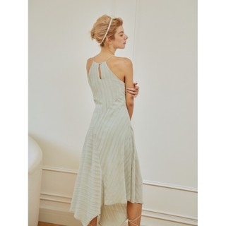 COCO SIN - Đầm Maxi Xanh Cổ Yếm