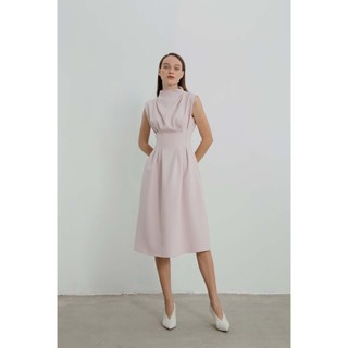 COCO SIN - Đầm Hồng Pastel Xếp Ly