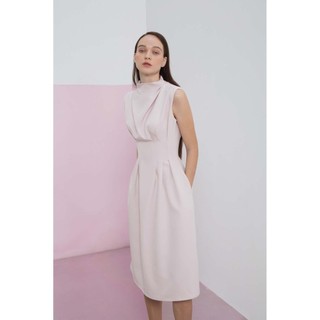 COCO SIN - Đầm Hồng Pastel Xếp Ly