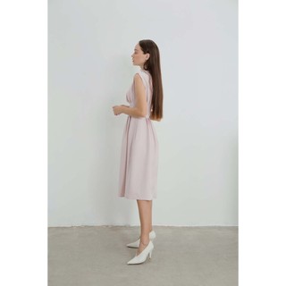 COCO SIN - Đầm Hồng Pastel Xếp Ly
