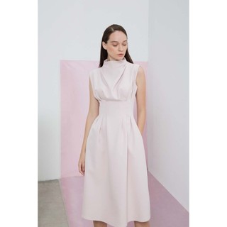 COCO SIN - Đầm Hồng Pastel Xếp Ly