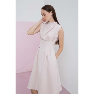 COCO SIN - Đầm Hồng Pastel Xếp Ly