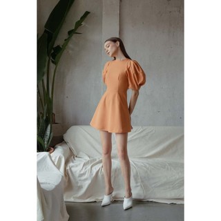 Coco sin - đầm cam camel phối lai