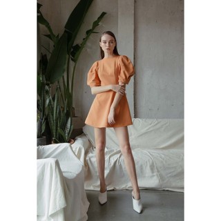 COCO SIN - Đầm Cam Camel Phối Lai
