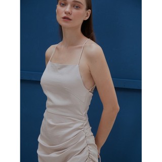 COCO SIN - Đầm 2 Dây Nude Rút Dây