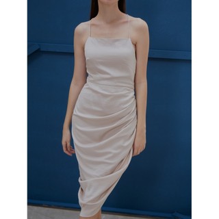 COCO SIN - Đầm 2 Dây Nude Rút Dây