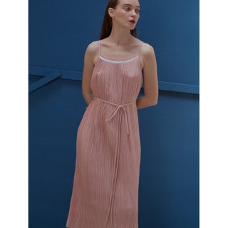 COCO SIN - Đầm 2 Dây Hồng Dập Ly