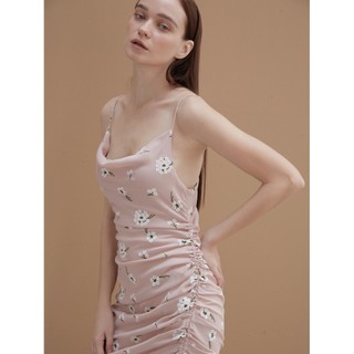 COCO SIN - Đầm 2 Dây Hoa Hồng Pastel