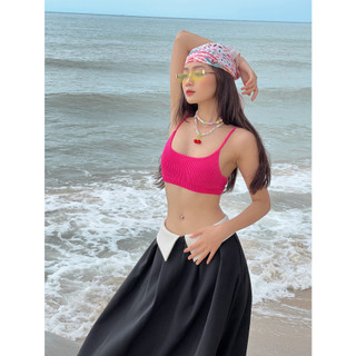 Coco sin - croptop hồng 2 dây