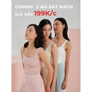 Coco sin - combo 3 áo sát nách basic