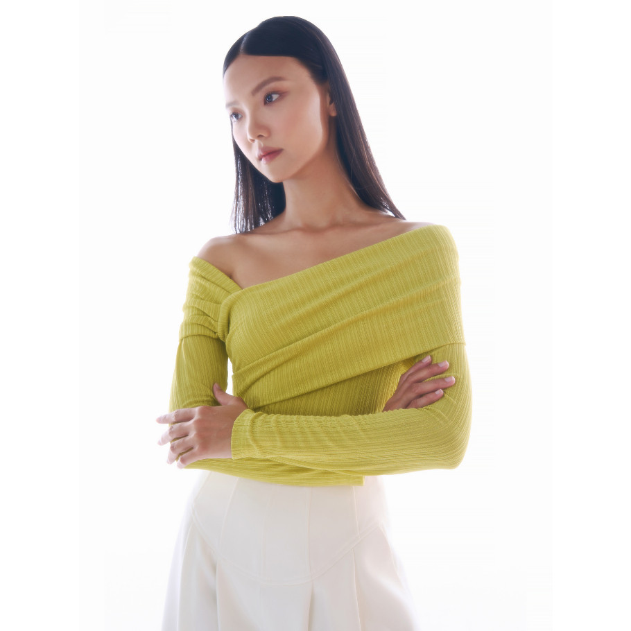 COCO SIN - Bodysuit Xanh Trẹt Vai