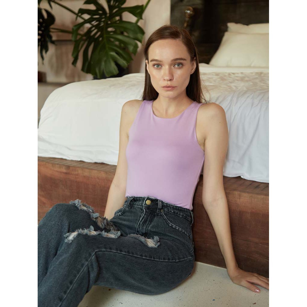COCO SIN - Bodysuit Sát Nách Tím