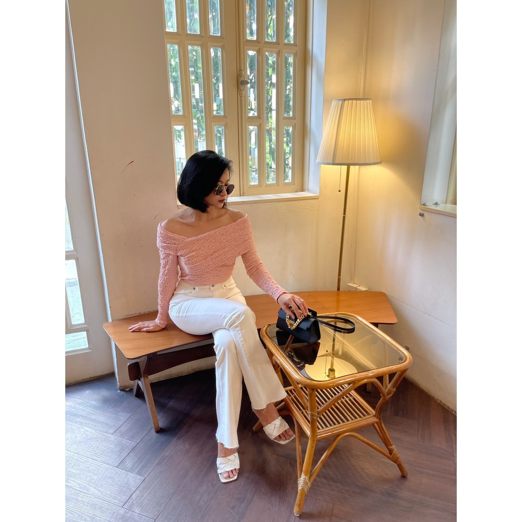 COCO SIN - Bodysuit Hồng Thun Nhún