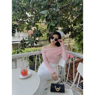 COCO SIN - Bodysuit Hồng Thun Nhún