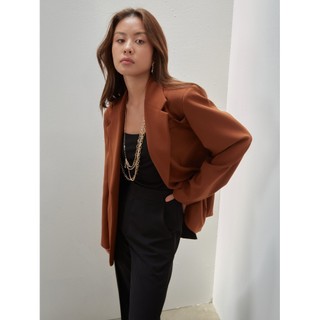 COCO SIN - Blazer Oversize Nâu Đất