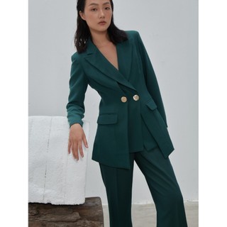 COCO SIN - Áo Vest Xanh Nút Gold