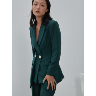 COCO SIN - Áo Vest Xanh Nút Gold