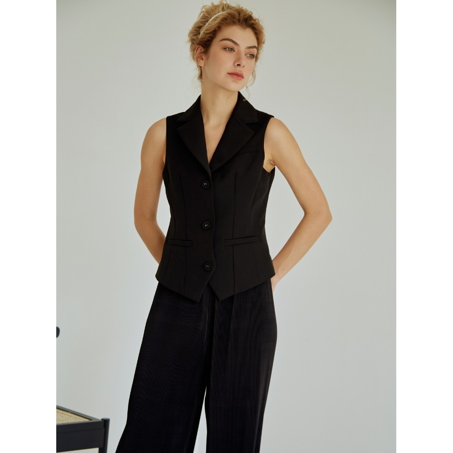 COCO SIN - Áo Vest Sát Nách Đen