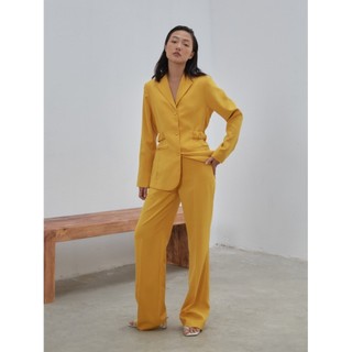 COCO SIN - Áo Vest Vàng Nhún Eo