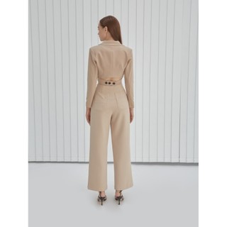 COCO SIN - Áo Vest Nâu Cột Nơ