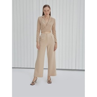 COCO SIN - Áo Vest Nâu Cột Nơ