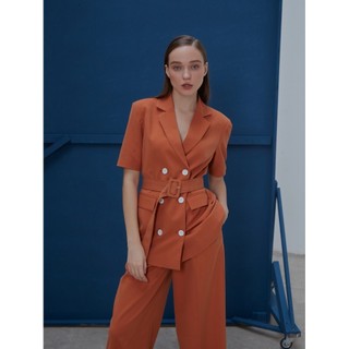 Coco sin - áo vest cam tay ngắn đính nút