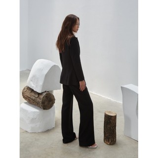 COCO SIN - Áo Vest Đen Nút Gold