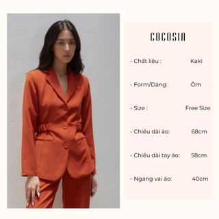 COCO SIN - Áo Vest Cam Nhún Eo