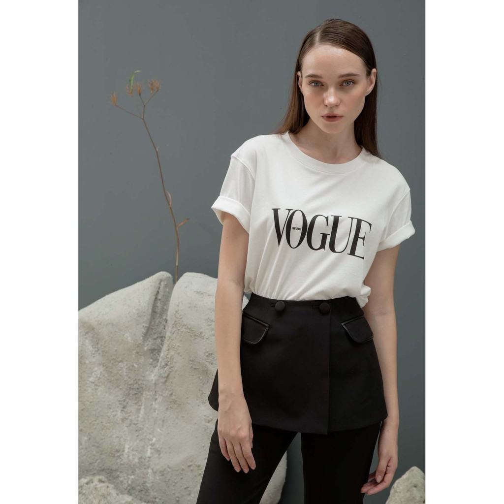 COCO SIN - Áo Thun VOGUE Trắng