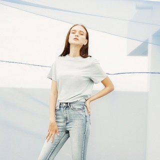 COCO SIN - Áo Thun Xanh Blue Cotton